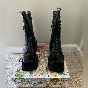 Jeffrey Campbell Academix Combat Boot